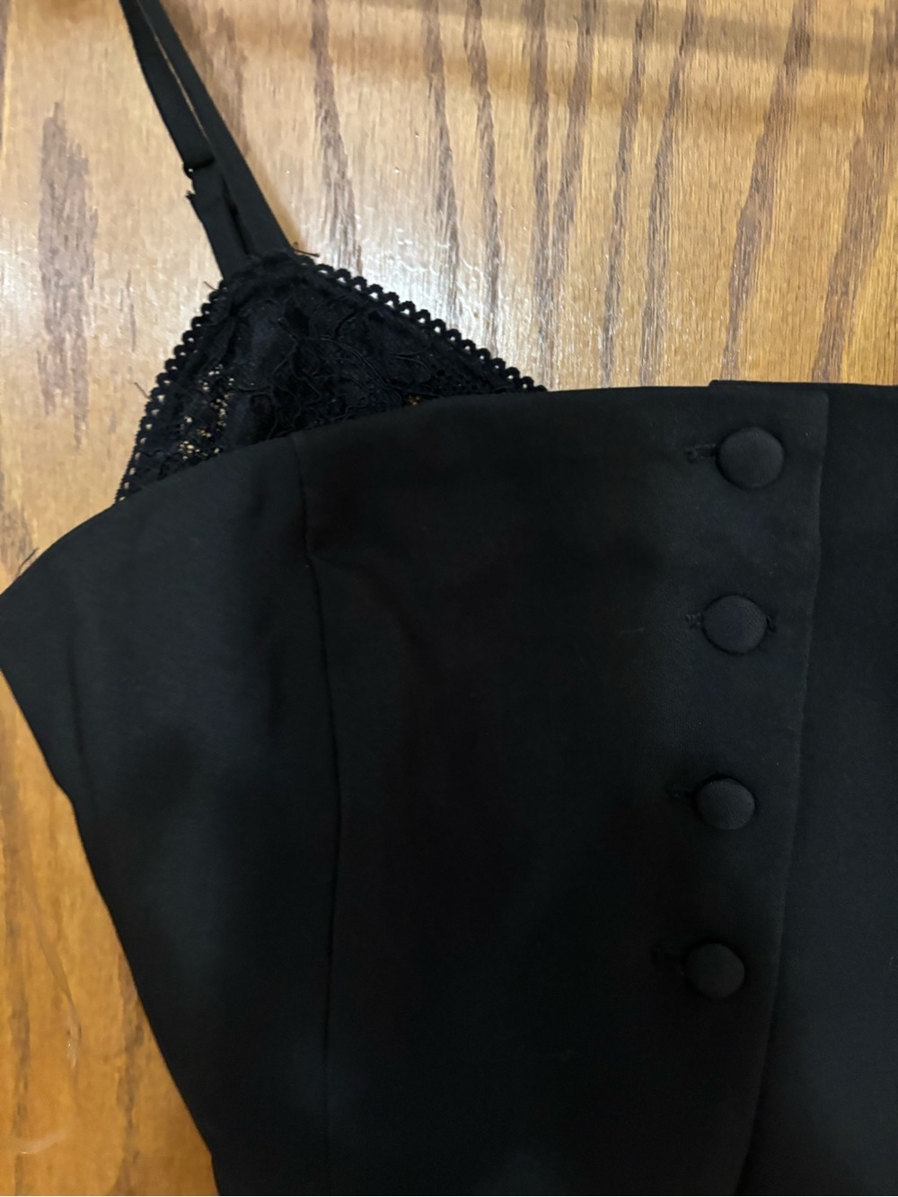 Fashion Nova Black Lace-Trim Contrast Cami - Picture 2 of 4